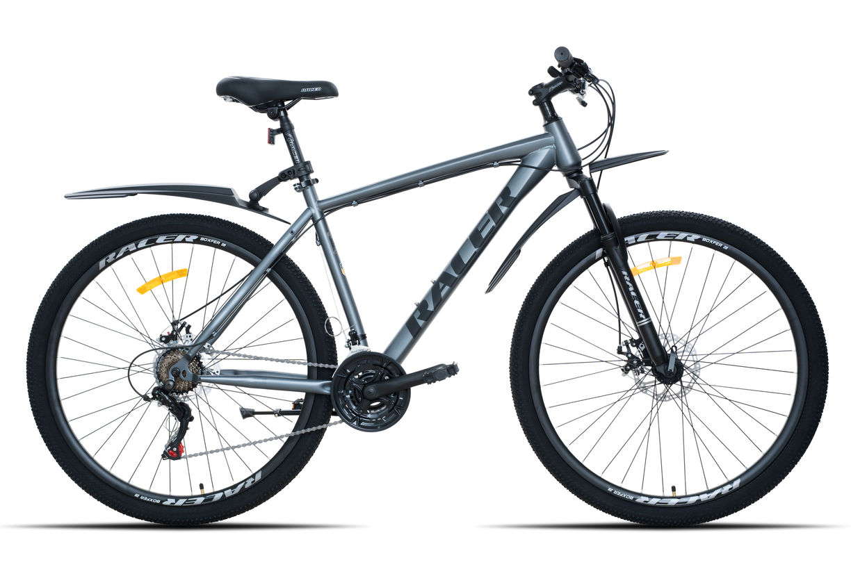 Велосипед Racer Boxfer 29 серый матовый, логотип черный 2026 рост 20