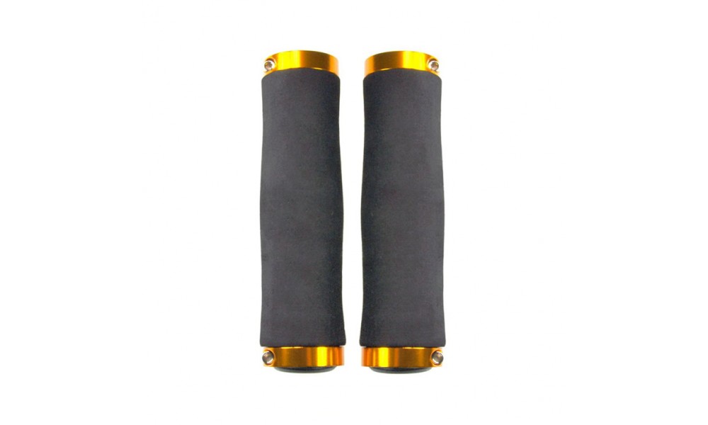 Грипсы HW 145210 L-135 (чёрно-золотистый)
