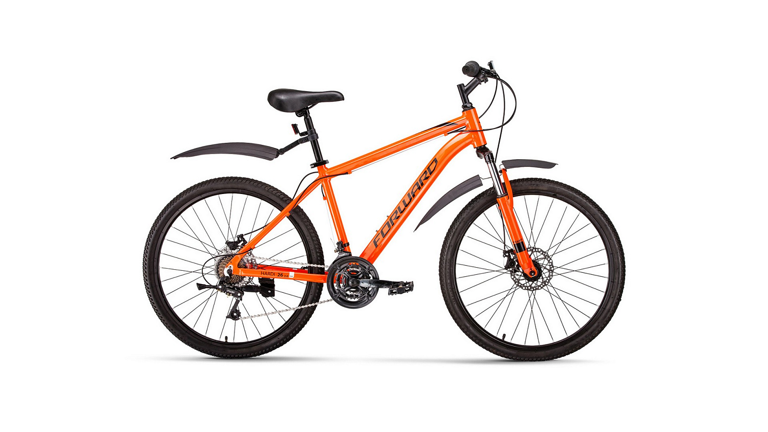 велосипед FORWARD HARDI 26 2.0 disc (26" 21ск рост 17'') оранжевый /, RBKW0M66Q010