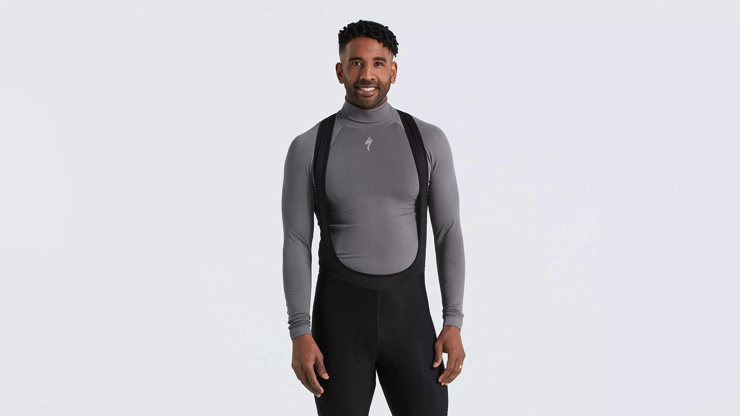  64122-0402Базовый слой SEAMLESS ROLL NECK BASELAYER LS MEN GRY S/M