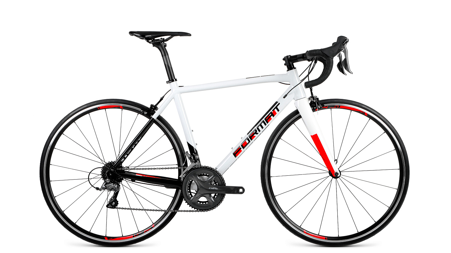 велосипед FORMAT 2222 (700C 16ск рост 580) белый / черный /8712003000, RBKM8RUSD007