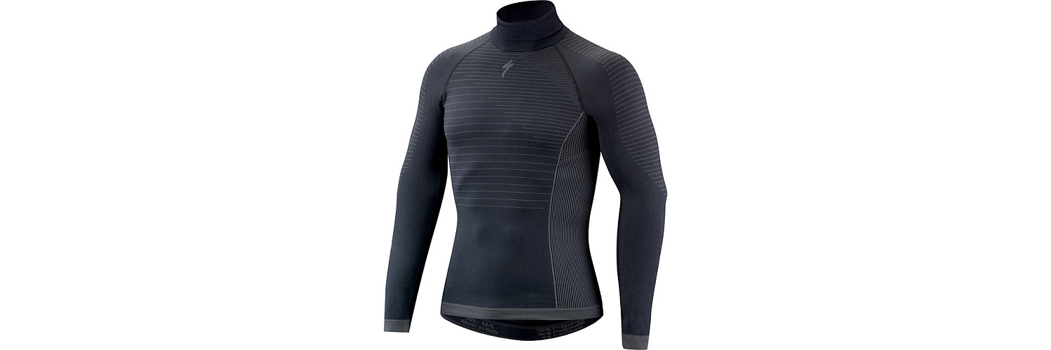  644-90282КофтаSEAMLESS UNDERWEAR LS ROLL NECK DKGRY S