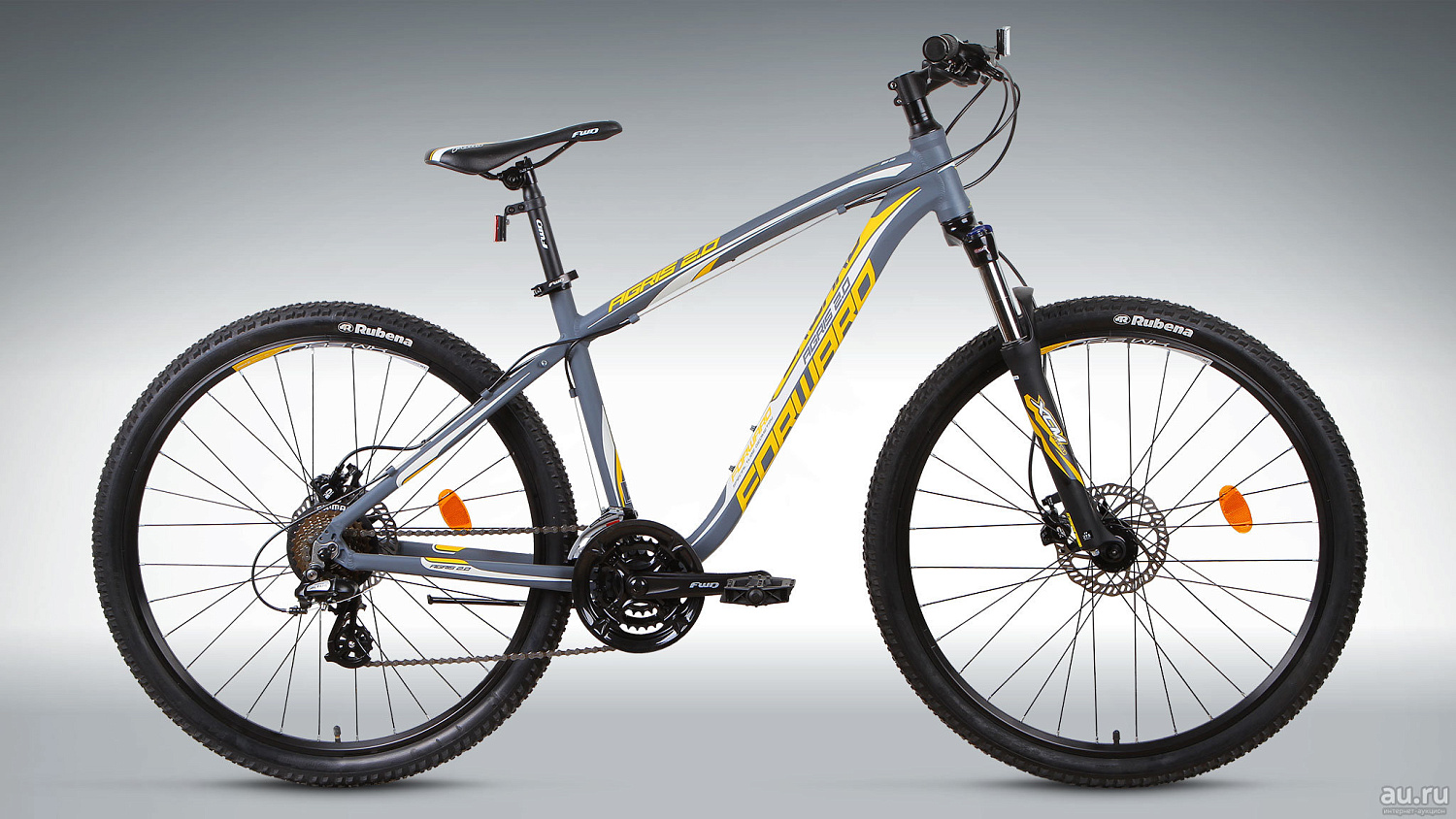 Велосипед FORWARD AGRIS 2.0 27.5"disk алюм. (27.5" 21ск рост 17"_ серый матовый
