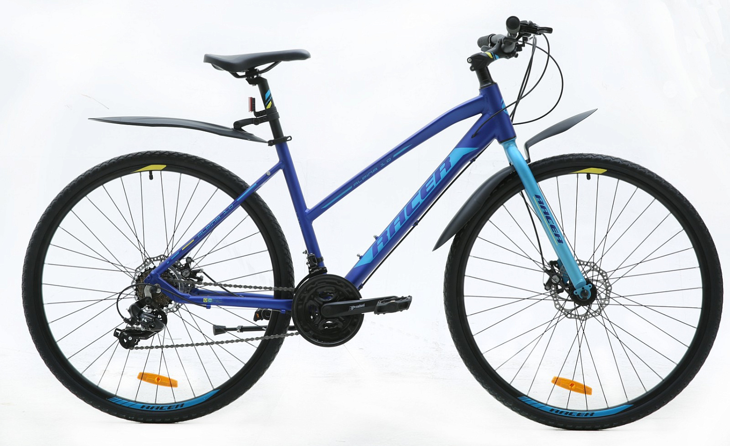 Велосипед Racer Alpina Lady 1,0 синий матовый рост 18