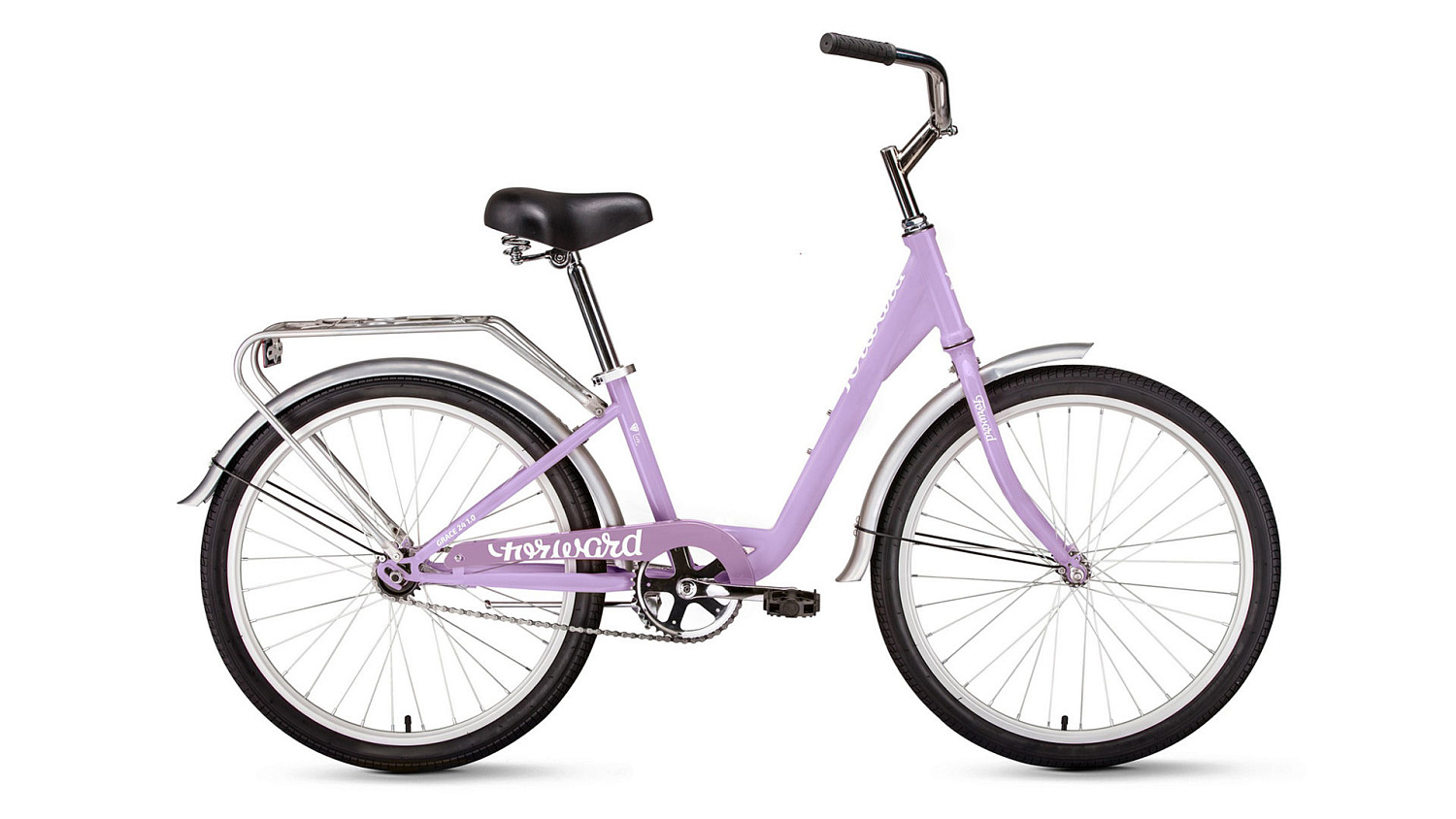 велосипед FORWARD GRACE 24 (24" 1ск) лиловый / белый /8712003000, RBKW05N41003